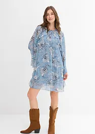 Tuniekjurk van gestructureerde chiffon, bonprix