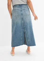 Maxi spijkerrok, mid waist, bonprix