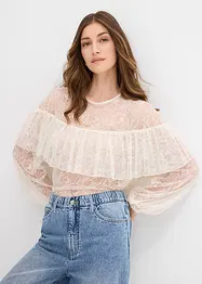 Kanten blouse, bonprix