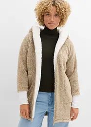 Teddy fleece vest, oversized, bonprix