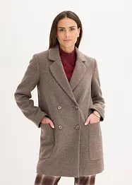 Korte jas in wollen look, bonprix