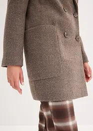 Korte jas in wollen look, bonprix