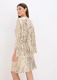 Paillettenjurk met trompetmouwen, bonprix
