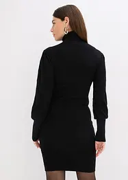 Gebreide jurk met col, bonprix