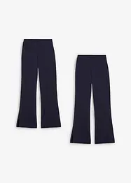 Meisjes broek met wijd uitlopende pijpen en splitten, bonprix