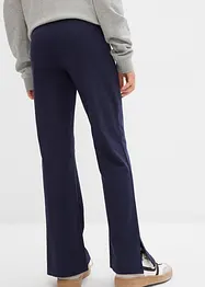 Meisjes broek met wijd uitlopende pijpen en splitten, bonprix