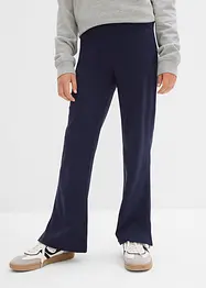 Meisjes broek met wijd uitlopende pijpen en splitten, bonprix