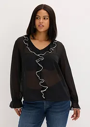 Blouse van chiffon, bonprix