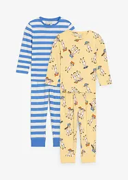 Meisjes pyjama van puur biologisch katoen (4-dlg. set), bonprix