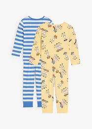 Meisjes pyjama van puur biologisch katoen (4-dlg. set), bonprix