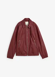 Oversized imitatieleren jas, bonprix