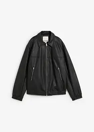 Oversized imitatieleren jas, bonprix