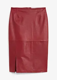 Leren rok met split, bonprix