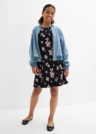 Jersey jurk in een elastische mix met biologisch katoen, bonprix
