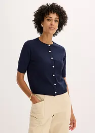 Vest met korte mouwen in een viscosemix, bonprix