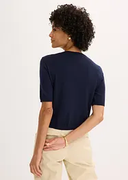 Vest met korte mouwen in een viscosemix, bonprix