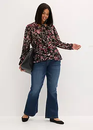 Uitlopende blouse van chiffon, bonprix