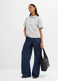 Poloshirt van viscosemix, bonprix