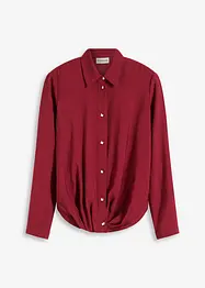 Blouse van gestructureerd materiaal met wikkeldetail, bonprix