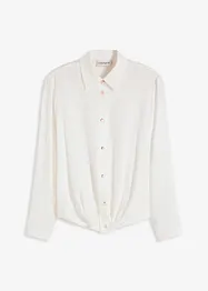 Blouse van gestructureerd materiaal met wikkeldetail, bonprix