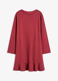 Korte jurk met volant van Punto di Roma, bonprix