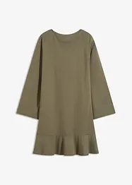Korte jurk met volant van Punto di Roma, bonprix