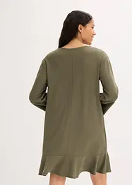 Korte jurk met volant van Punto di Roma, bonprix