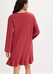 Korte jurk met volant van Punto di Roma, bonprix