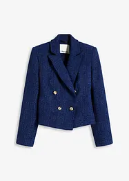 Korte blazer met een structuur patroon en dubbel knopenrij, bonprix