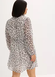 Gedessineerde jurk van chiffon, bonprix