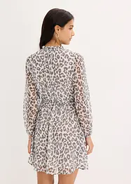 Gedessineerde jurk van chiffon, bonprix
