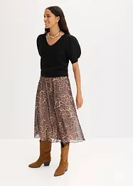 Midirok van zachte mesh, bonprix