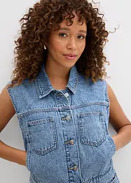 Jeans gilet van katoen, bonprix