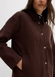 Twill jas met kraag van corduroy, bonprix