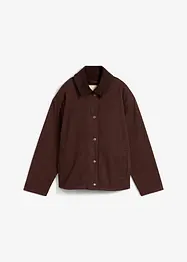 Twill jas met kraag van corduroy, bonprix