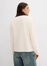 Twill jas met kraag van corduroy, bonprix
