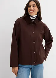 Twill jas met kraag van corduroy, bonprix