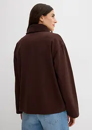 Twill jas met kraag van corduroy, bonprix