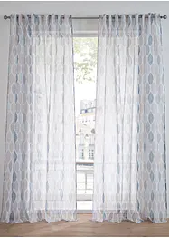 Transparant gordijn met gerecycled polyester (1 stuk), bonprix