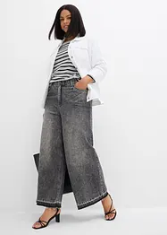 Wide leg jeans high waist, cropped, bonprix