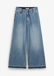 Wide leg jeans high waist, cropped, bonprix
