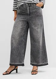 Wide leg jeans high waist, cropped, bonprix