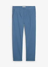 Bandplooibroek van katoenen twill, regular fit, straight, bonprix