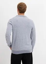 Fijn gebreide trui met katoen, bonprix