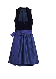 Dirndl met fluweel en schort van satijn (2-dlg. set), bonprix