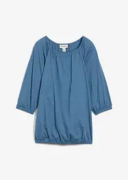 Katoenen shirtblouse met carréhals, halflange mouw, bonprix