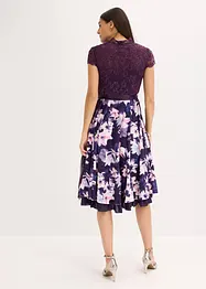 Dirndl met borduursel en fluwelen rok (2-dlg. set), bonprix