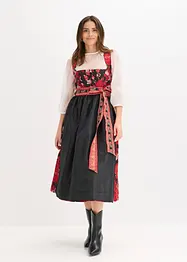 Dirndl met schort met borduursel (2-dlg. set), bonprix