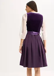 Dirndl met fluweel in midi lengte (2-dlg. set), bonprix