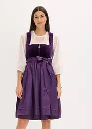 Dirndl met fluweel in midi lengte (2-dlg. set), bonprix